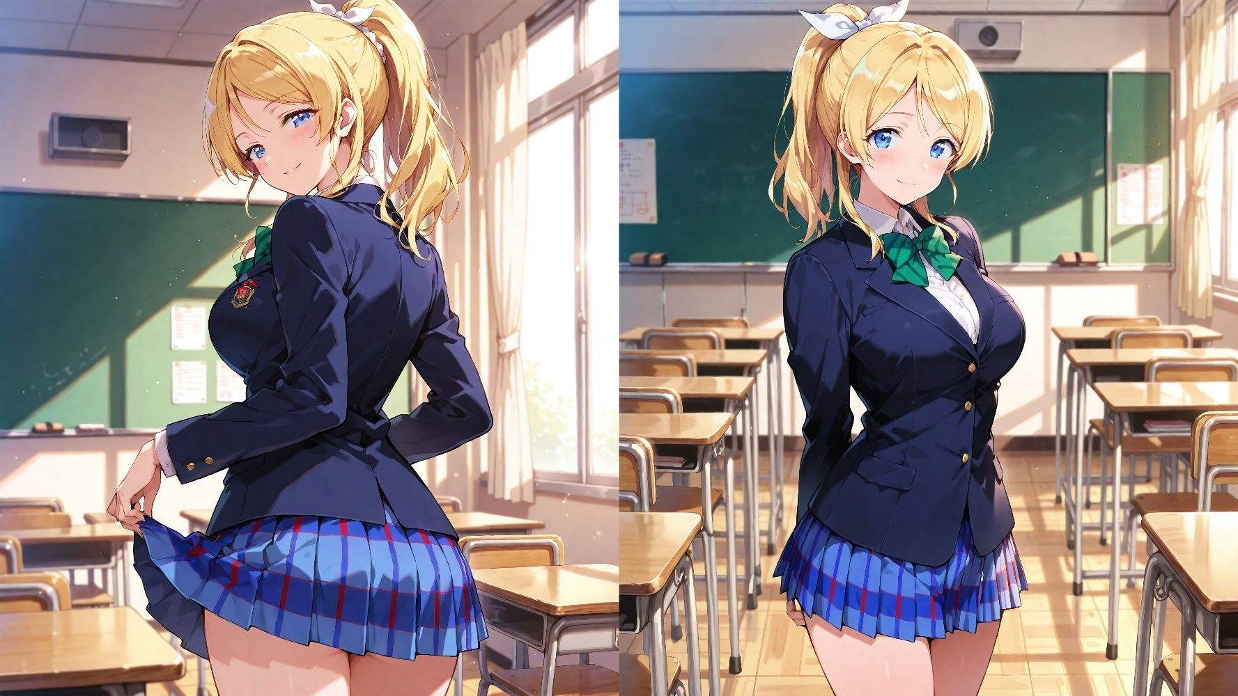 えりとえっち 制服編|AIで抜いちゃうおじさん サンプル画像 2