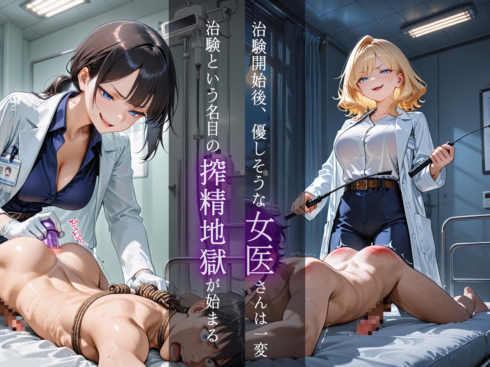 ドS女医の実験台になったら朝から晩まで徹底搾精された話 サンプル画像 3