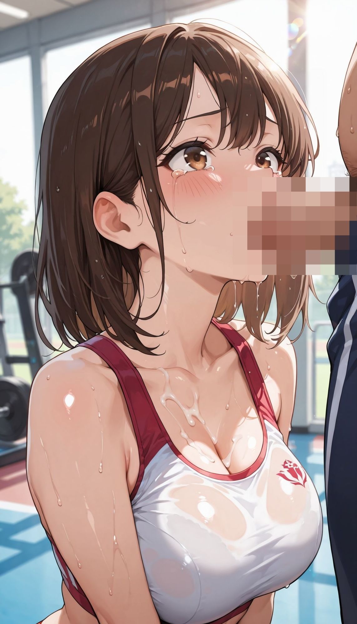 陸上部員にガチハメ中出し性指導〜キモおじ顧問のいいなり調教〜｜AIくいーん サンプル画像 5
