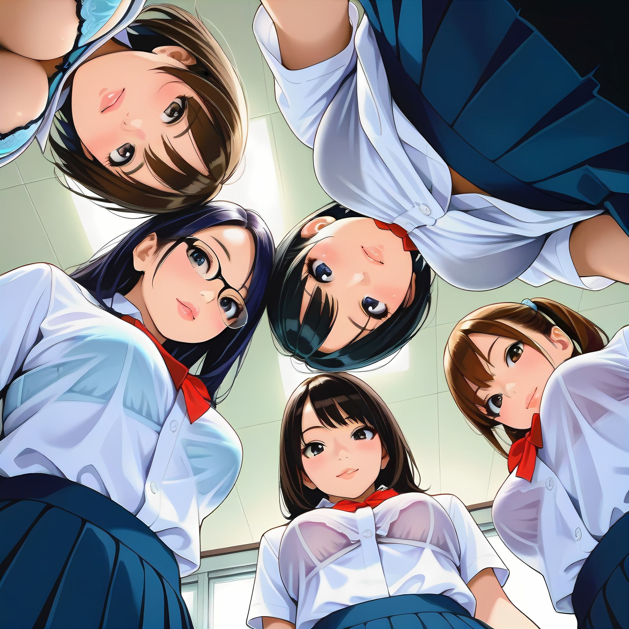 AIイラストフェティシズム『制服とブラ』|AI-taste(エーアイテイスト) サンプル画像 9