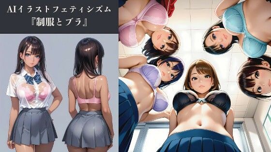 AIイラストフェティシズム『制服とブラ』|AI-taste(エーアイテイスト)