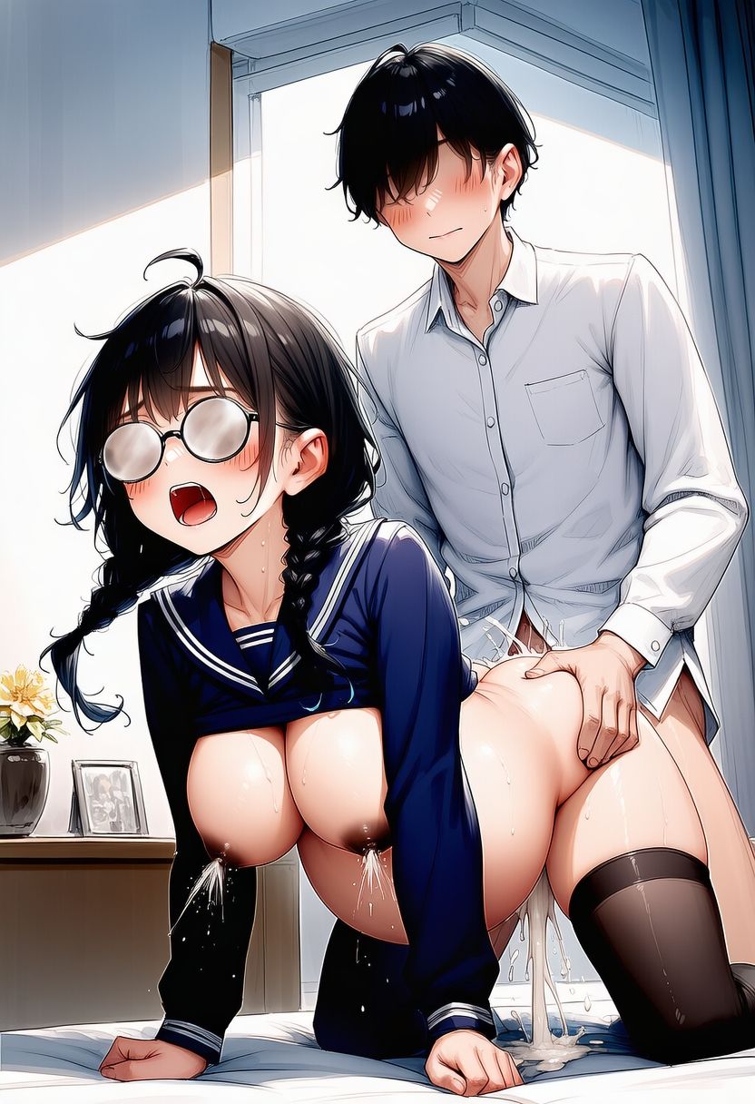 ムチムチメガネとsexして妊娠させて出産させてを2回｜サークル豆大福 サンプル画像 9