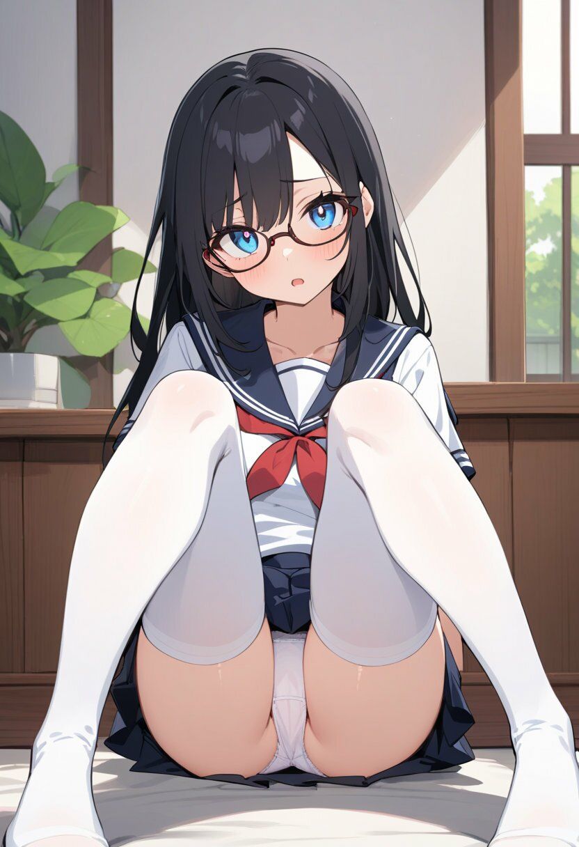セーラー服でパンチラ×8ポーズ｜こもれびリリック サンプル画像 3