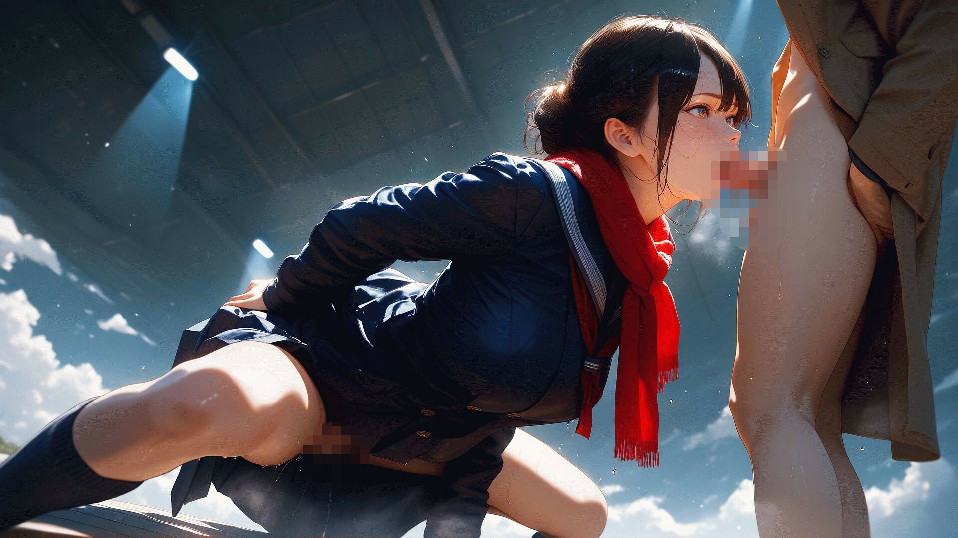 女体と制服  Kind of horny｜Gugh Gouf Burgers サンプル画像 4