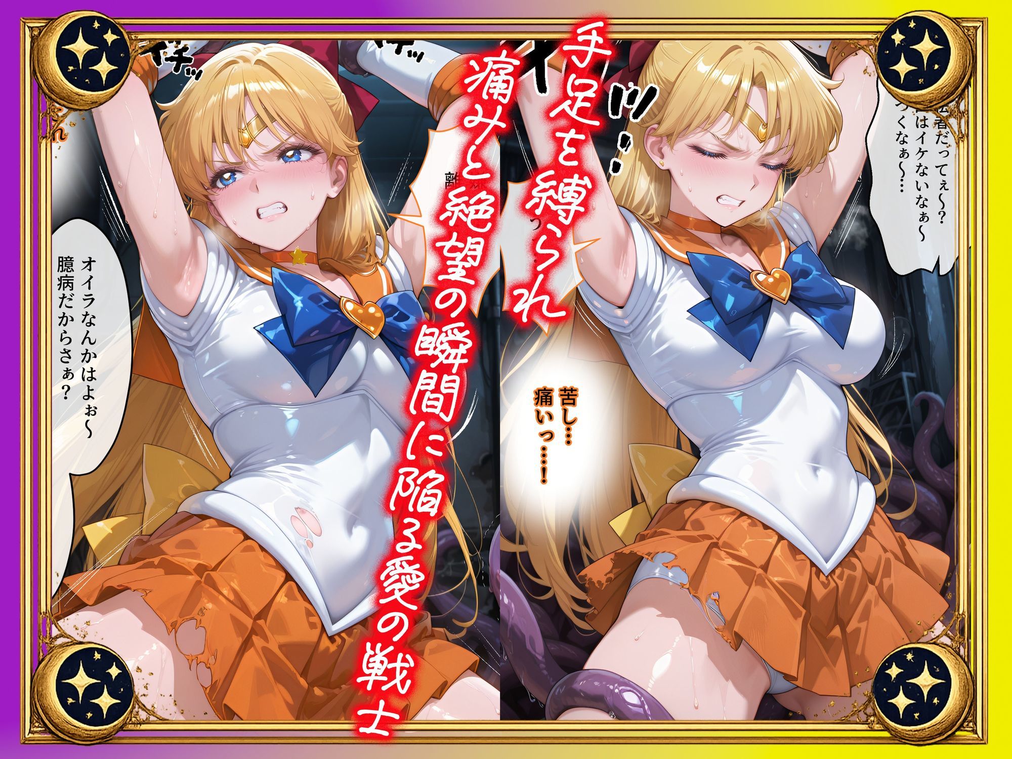 悪魔に敗北〜快楽堕ちさせられた金の戦士編〜 サンプル画像 4