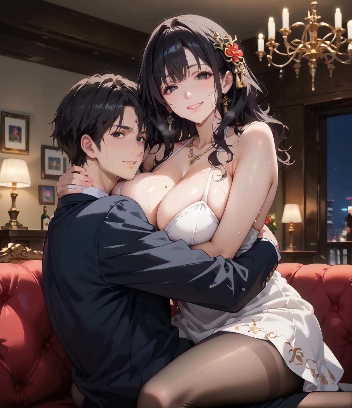 人妻真奈美さん、キャバクラでバイト2★たっぷり400枚入ってます★｜むちむち.com サンプル画像 2