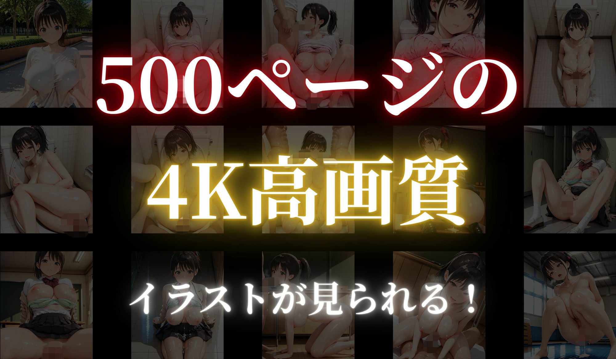 [500ページの4K高画質]公園肉便〜100円たちんぼ女生徒のきつマン女体〜 サンプル画像 5