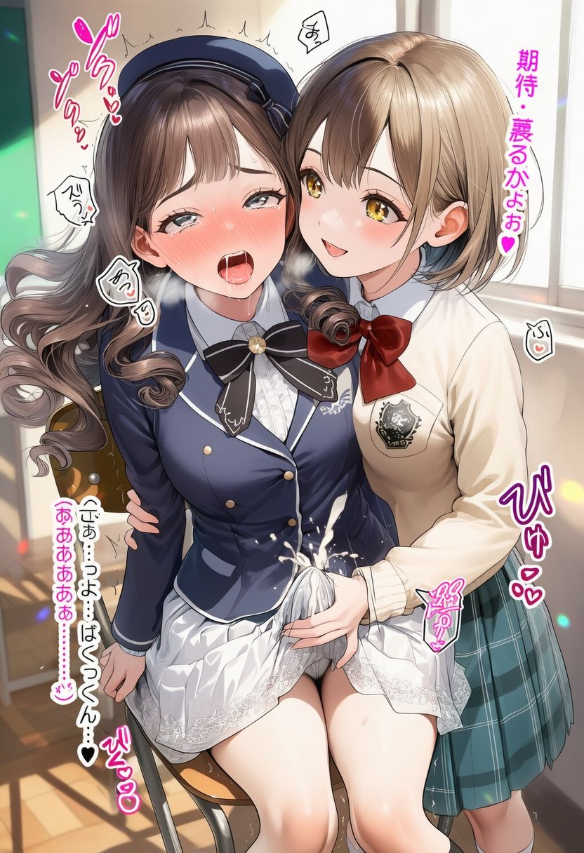 ふたなりお嬢様スカート射精 ver.トロ顔｜リオ＠制服少女 サンプル画像 5