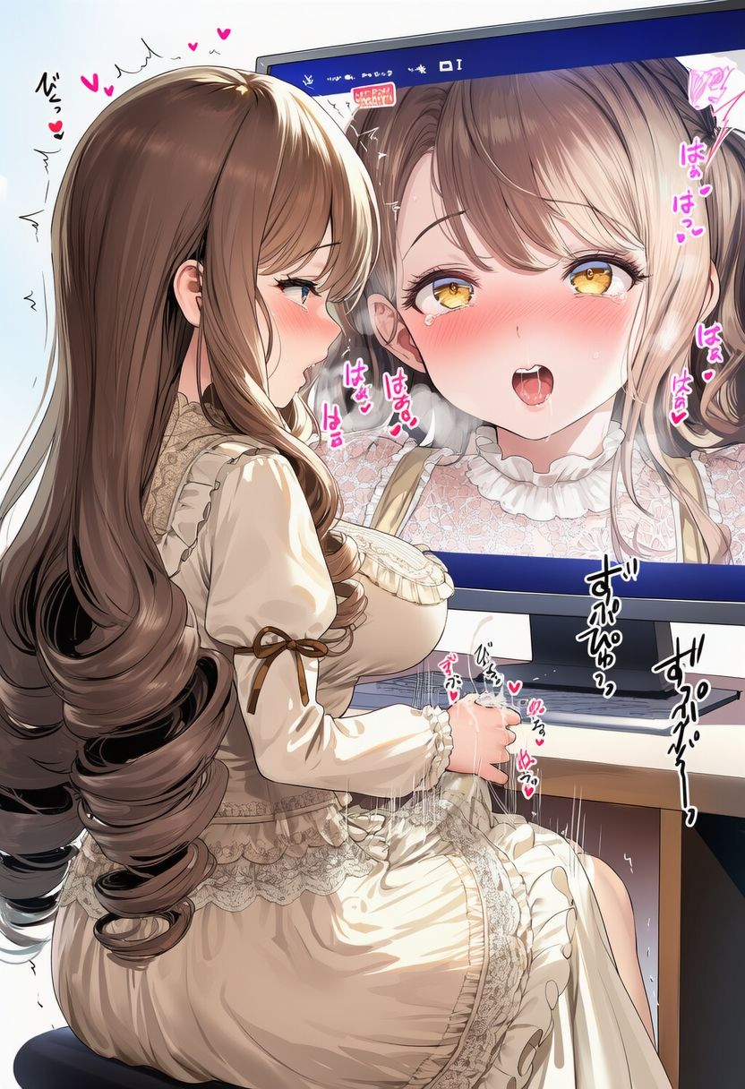 ふたなりお嬢様スカート射精 ver.トロ顔｜リオ＠制服少女 サンプル画像 9