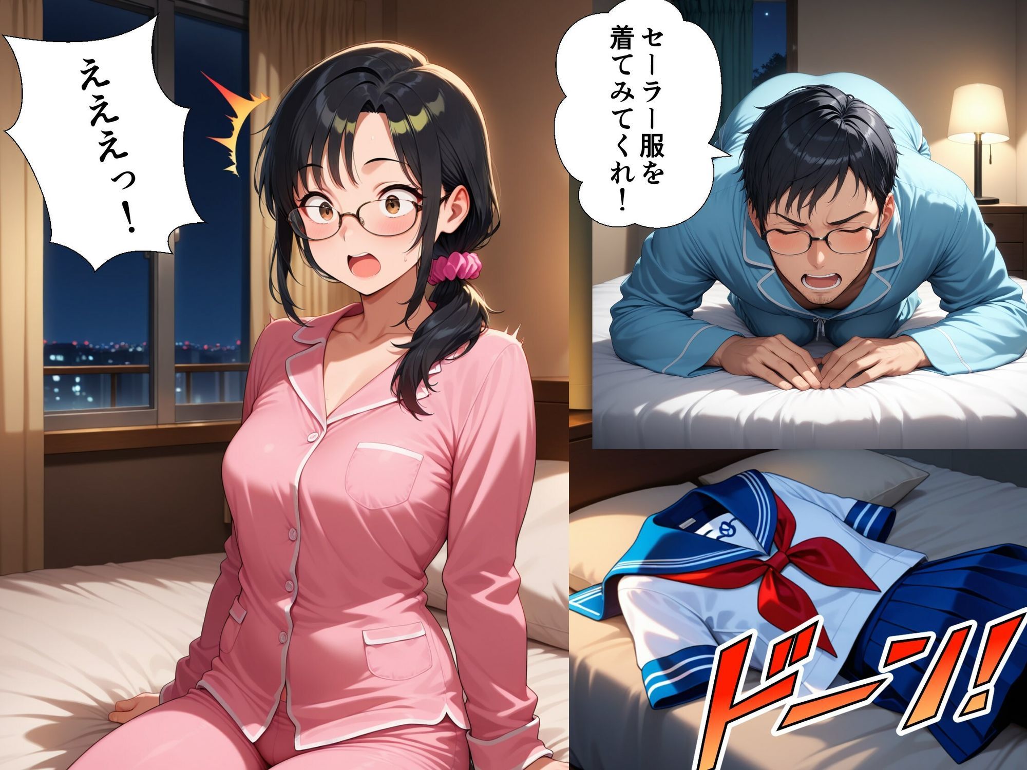 妻にセーラー服を着せて縛ってみた サンプル画像 4
