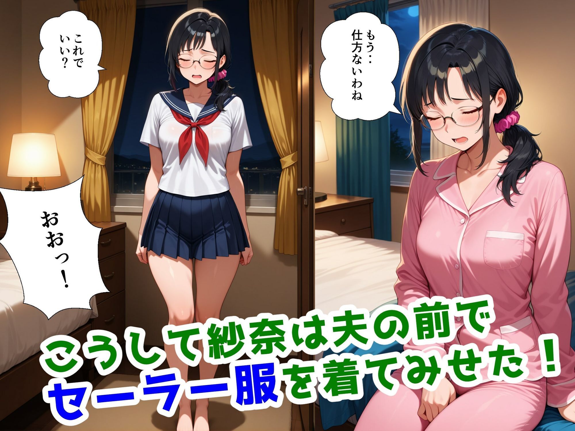 妻にセーラー服を着せて縛ってみた サンプル画像 5
