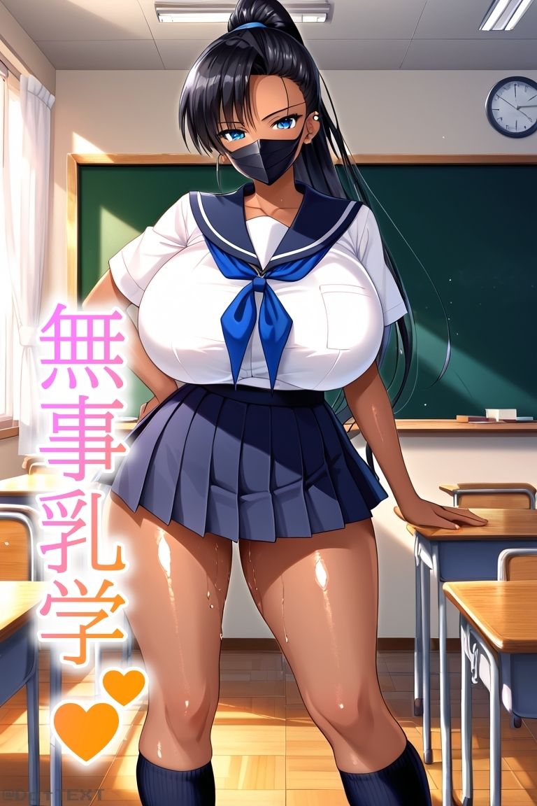 バストガーディアンズ 乳闇ナギ 乳学編1限目｜ドットテキスト サンプル画像 3