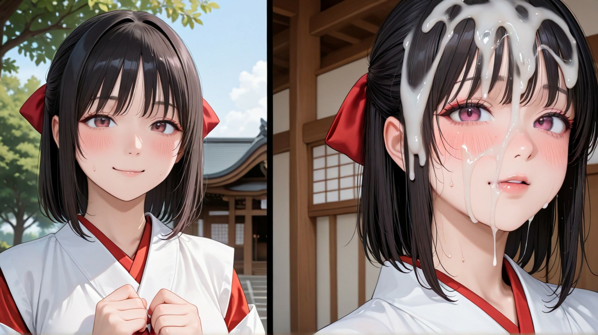 ぶっかけ巫女｜画狂Z サンプル画像 5