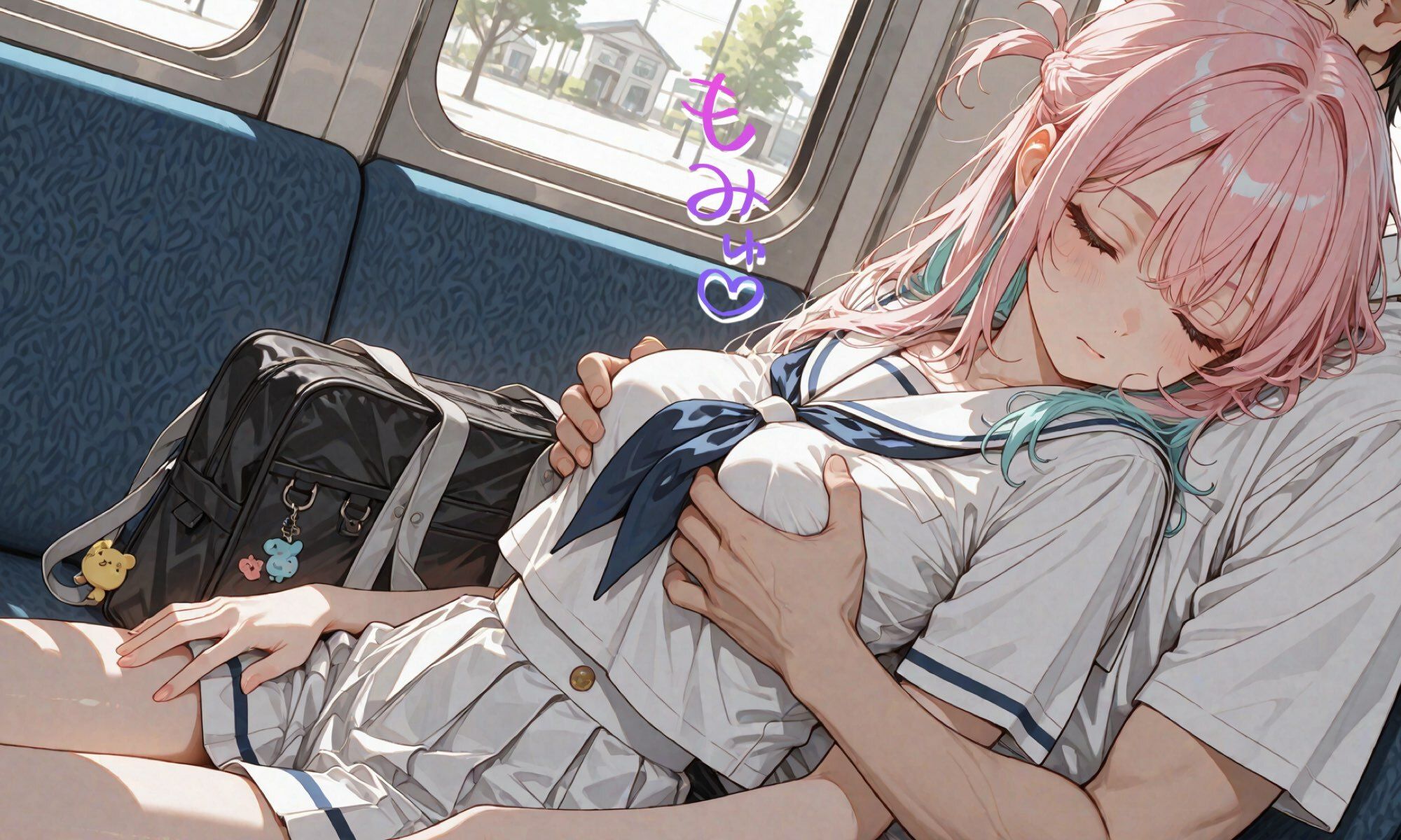 いたずら！一度居眠りすると何故か目が覚めない学園のアイドルを寝ている間に生オナホ化してみた！揉んで、しゃぶらせ、ハメて、ぶっかけて…！｜まんま亭 サンプル画像 2