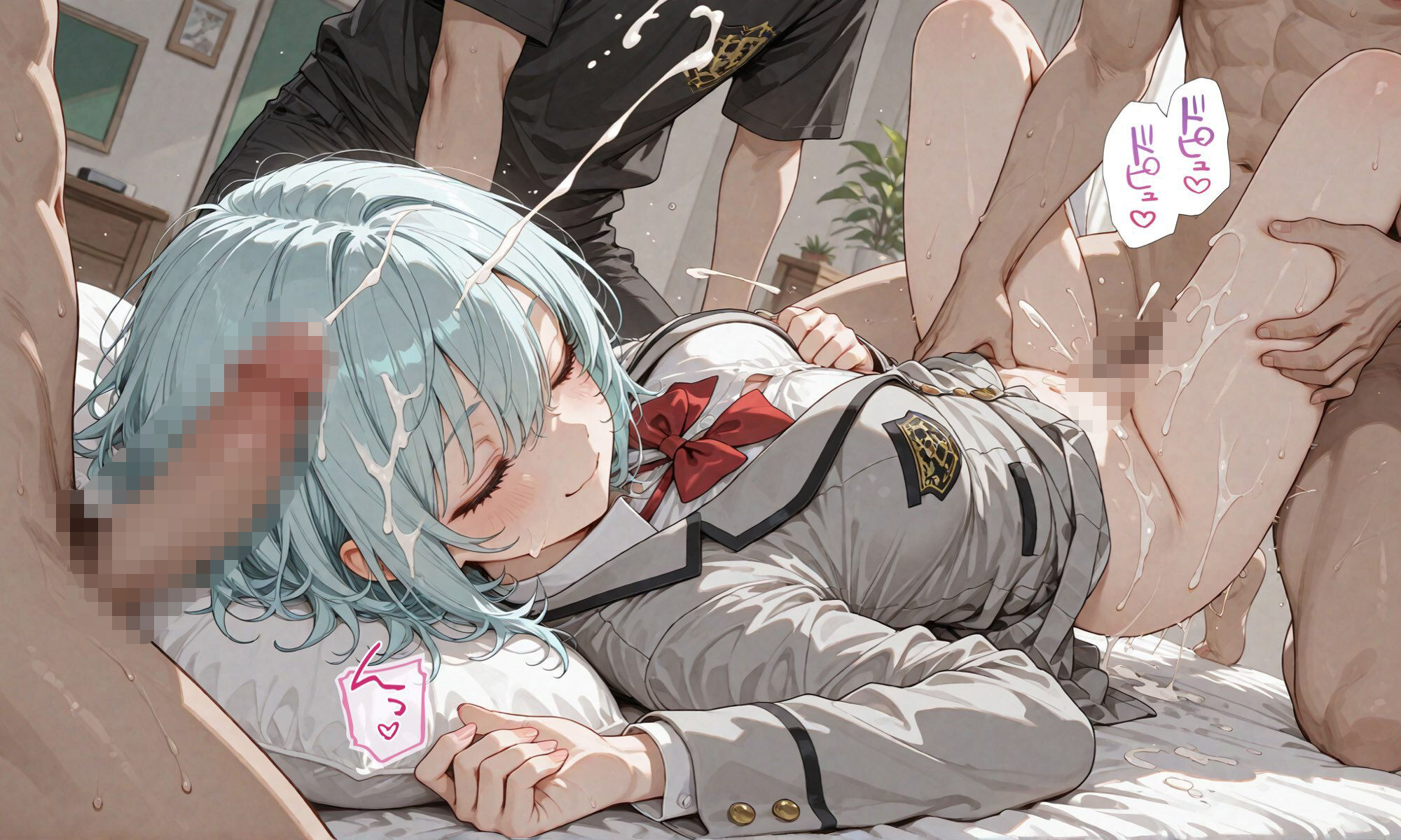 いたずら！一度居眠りすると何故か目が覚めない学園のアイドルを寝ている間に生オナホ化してみた！揉んで、しゃぶらせ、ハメて、ぶっかけて…！｜まんま亭 サンプル画像 10
