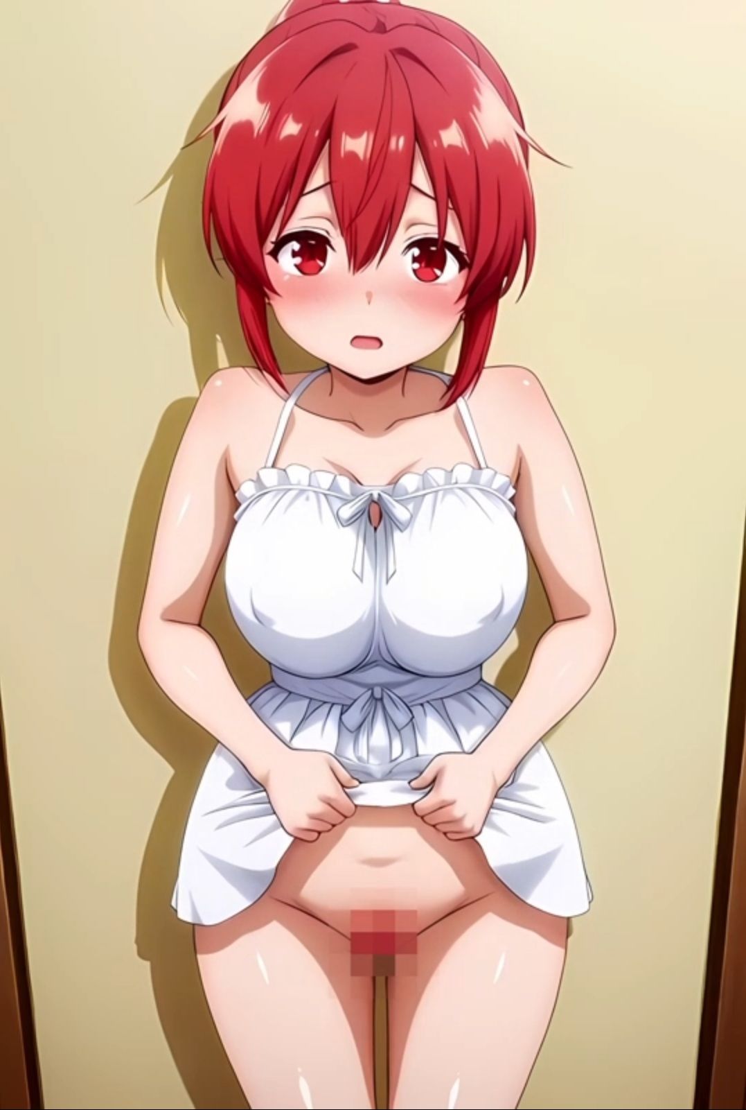 【縦動画】田舎の巨乳姪とえっちする動画｜AIガチャ絵生成所 サンプル画像 1