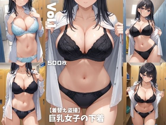 【着替え盗撮】巨乳女子の下着【500枚】｜女子高生