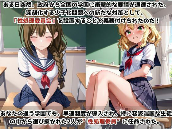 学校の性処理委員に任命されてしまった桑○千雪&櫻○桃華の日常 サンプル画像 2