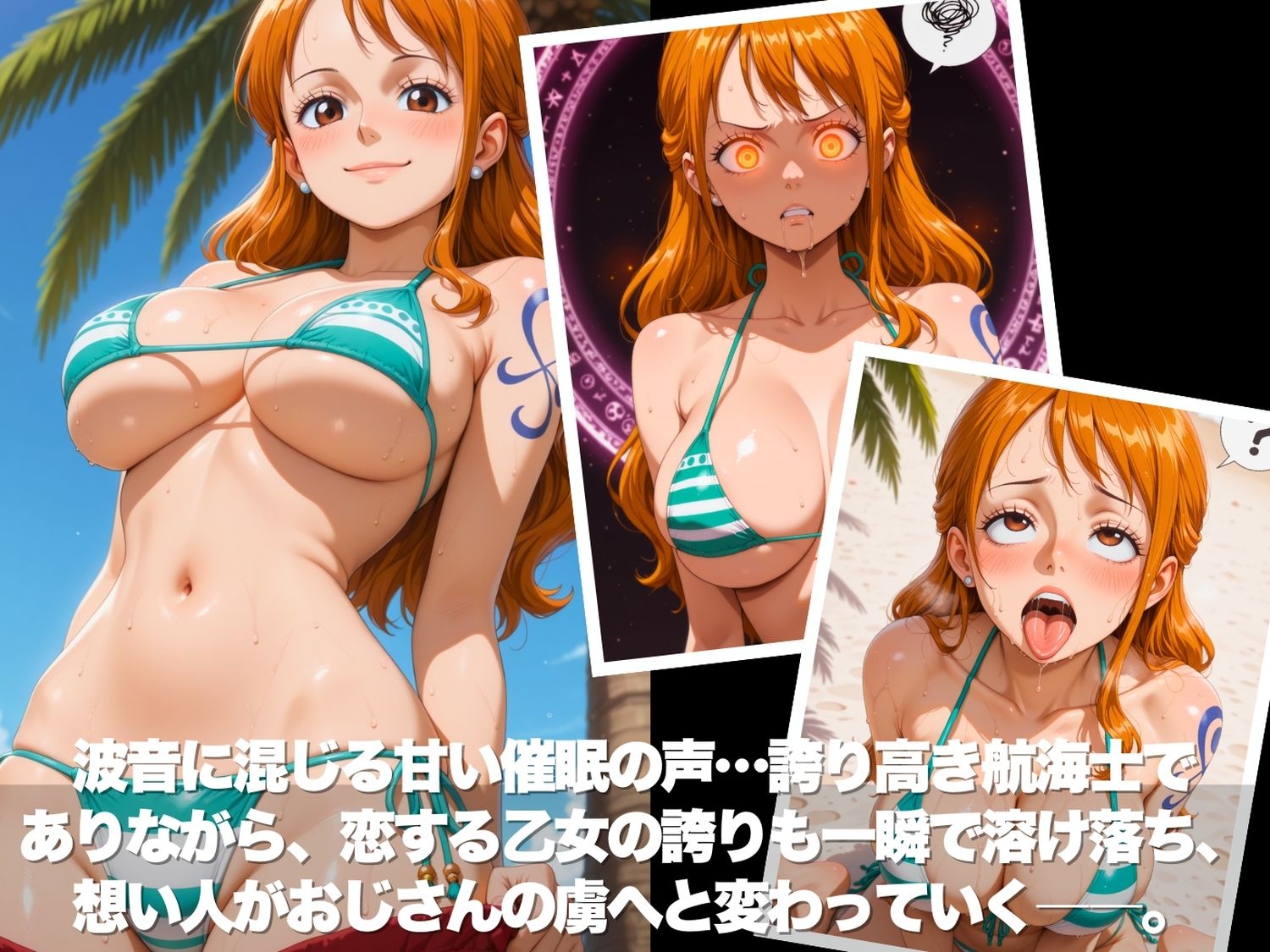 真夏の海辺で堕ちて 〜おじさんの虜になって妊娠するまで〜 ●NEPIECE編｜おひるね サンプル画像 2