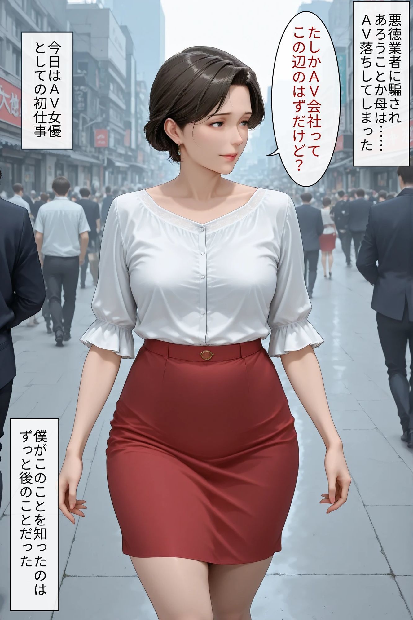 社長夫人の母がAV落ち？〜巨根黒人軍団の無限輪●〜｜官能ラボ サンプル画像 3
