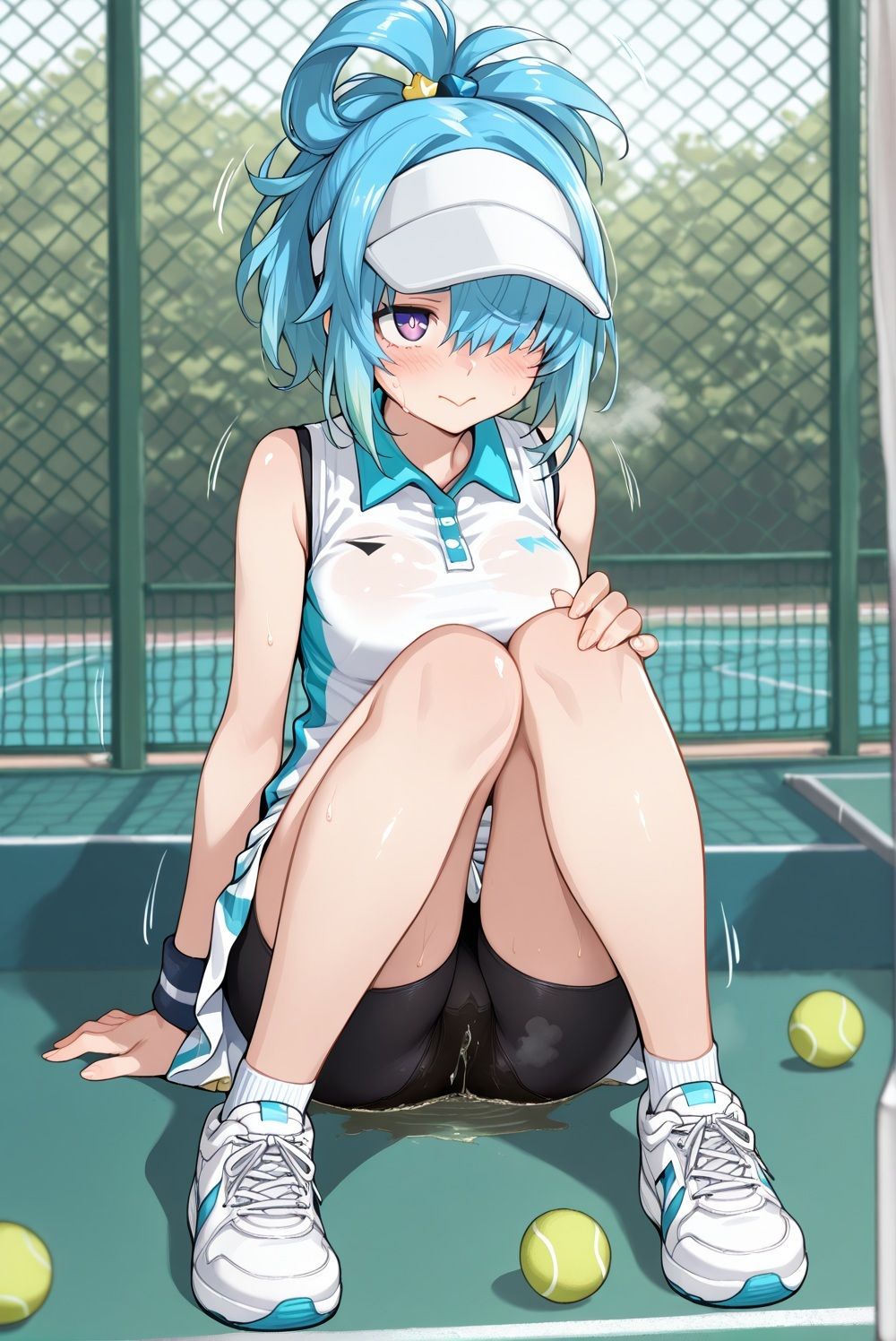 濡れゆくテニスコート｜CRIS STAGE サンプル画像 4
