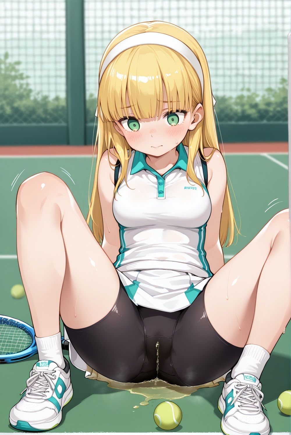 濡れゆくテニスコート｜CRIS STAGE サンプル画像 5