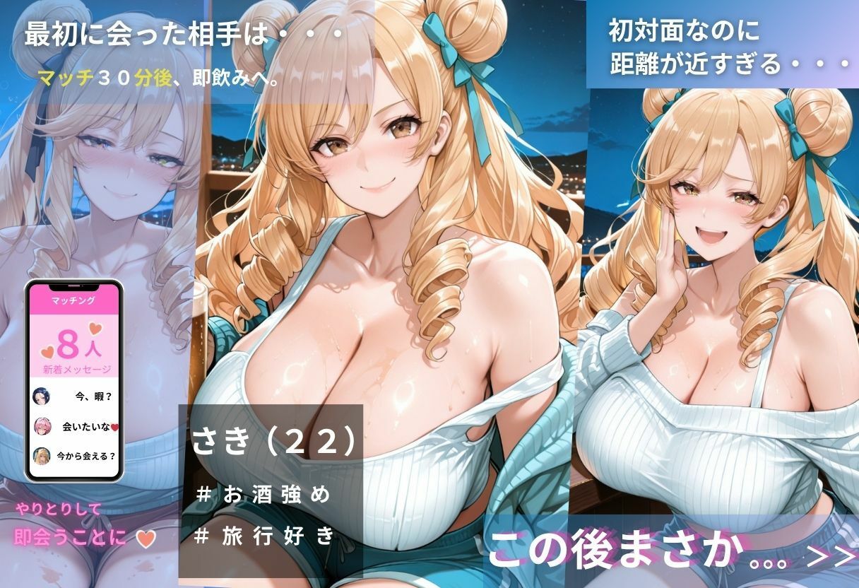 マッチングで会った女、全員即ホテル説｜発情AI研究所 サンプル画像 2