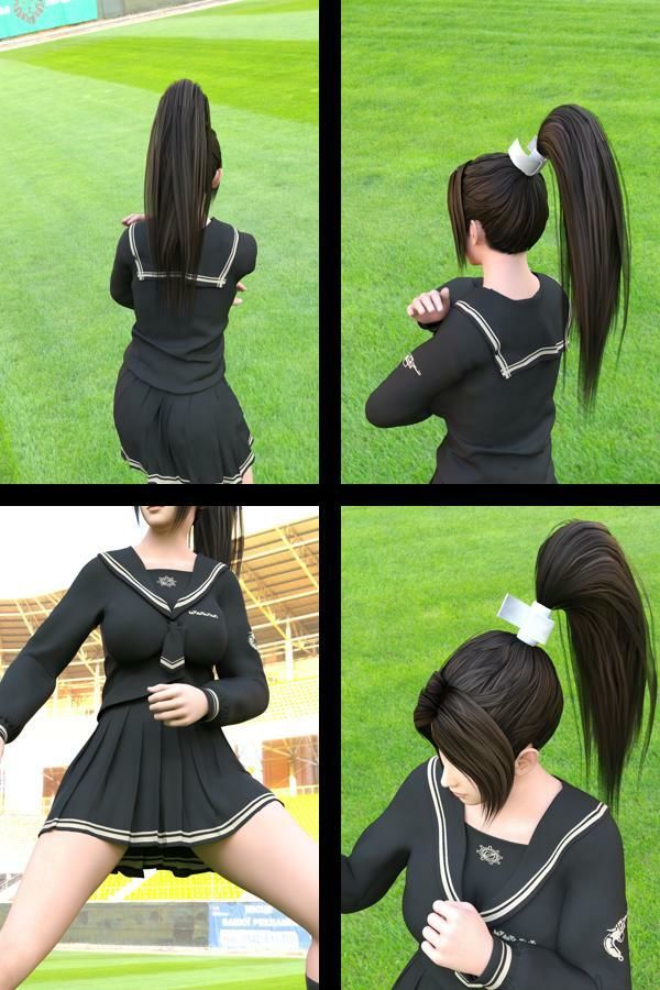 元祖格闘家ヒロインにしてバーチャルアイドル「不知火舞(しらぬいまい)」の女子学生風写真集:Seifuku_01 サンプル画像 3