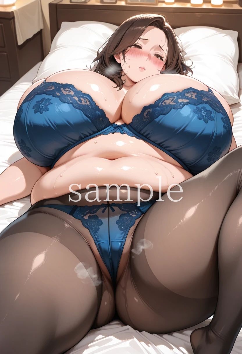 【アニメ】むっちり豊満人妻の肉感ランジェリー〜たぷんたぷん卑猥に揺れるデカ乳動画＋フェロモンむんむん下着画像集〜｜熟めろん サンプル画像 4