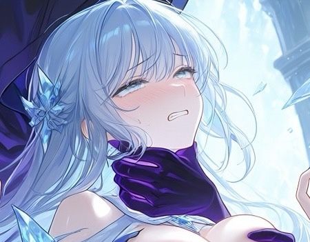 氷華の魔道士、呼吸を乱され気高き魂が快楽に支配される氷の聖域 闇の魔法編｜Pudding Art