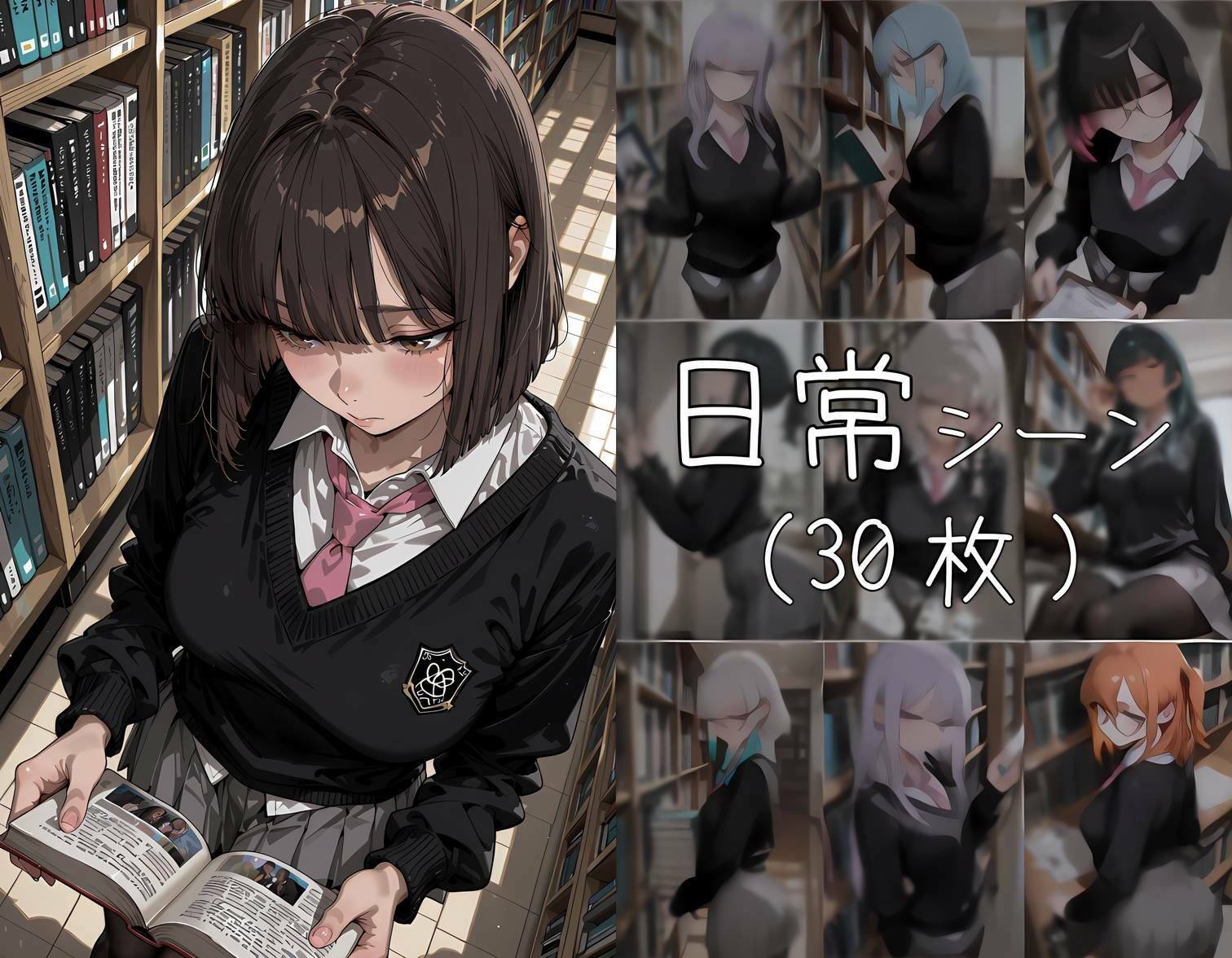 おじさん教員に抱かれる図書委員|寝取り女子高生 サンプル画像 3