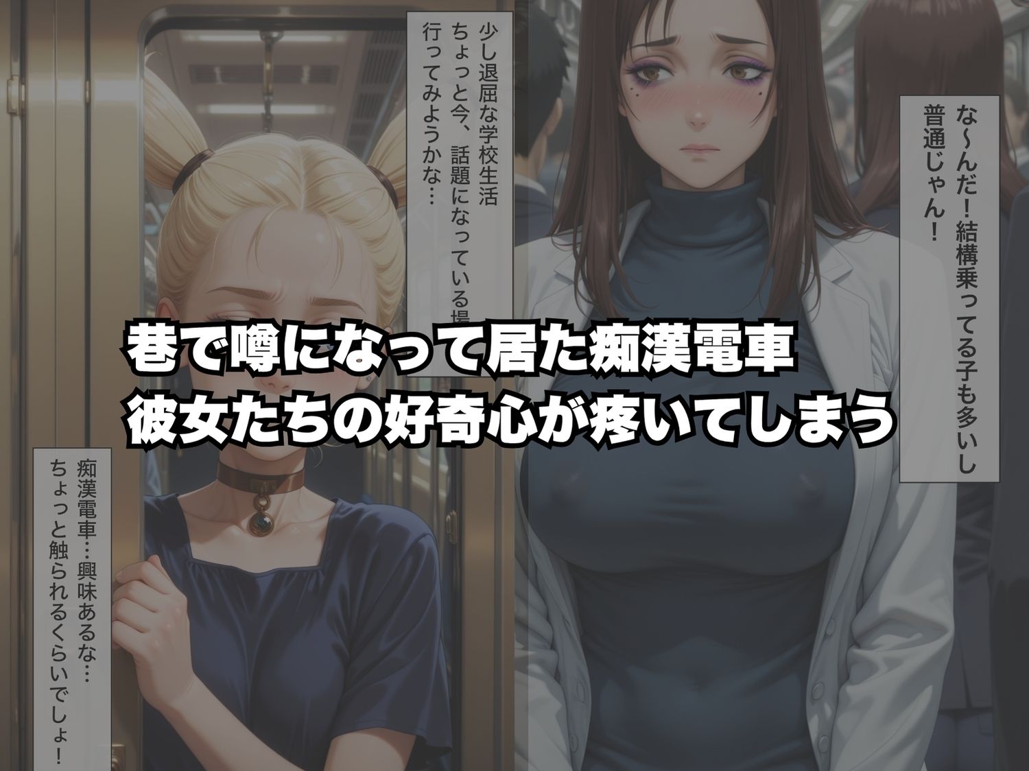 イヤッ！痴●電車から降りられない〜呪●廻戦編〜｜たい3 サンプル画像 1