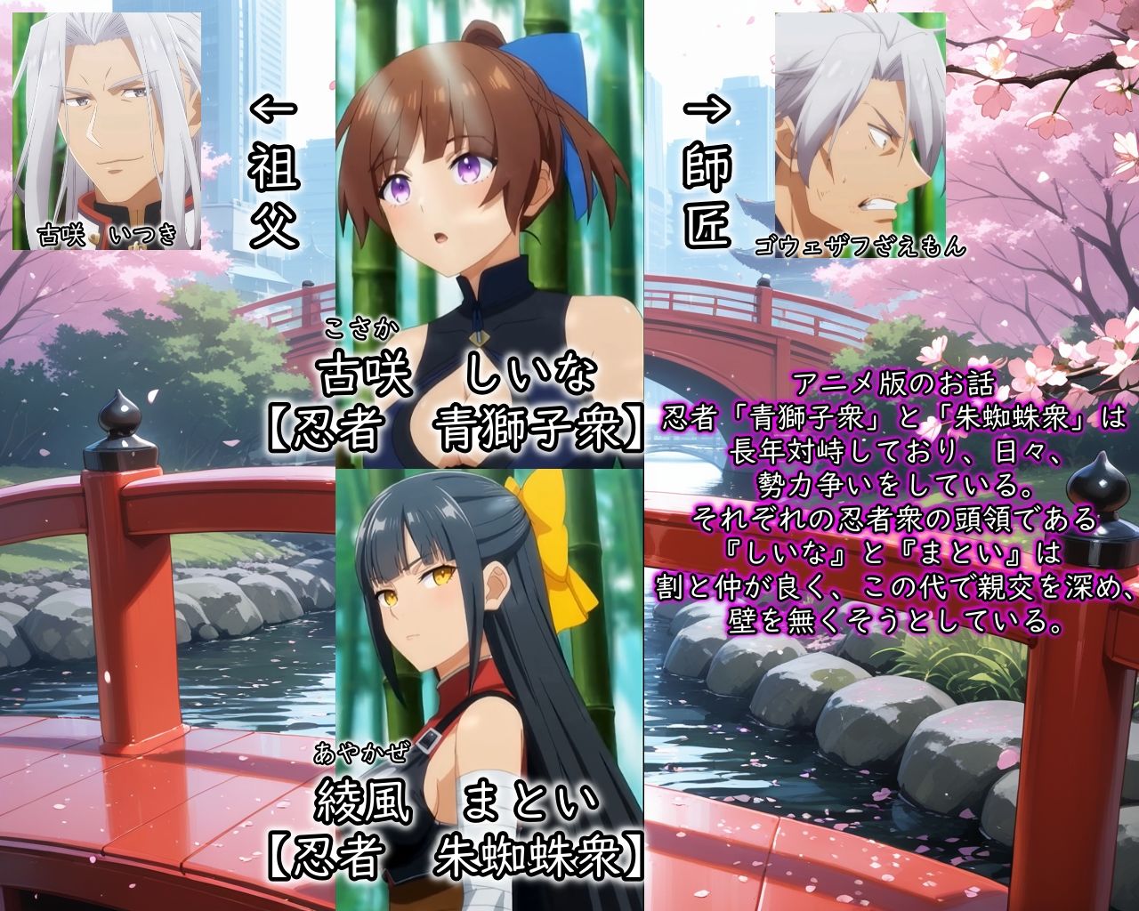 ［ゴウェザフざえもんR］くノ一たちの幕間劇｜玻璃の余白 サンプル画像 2