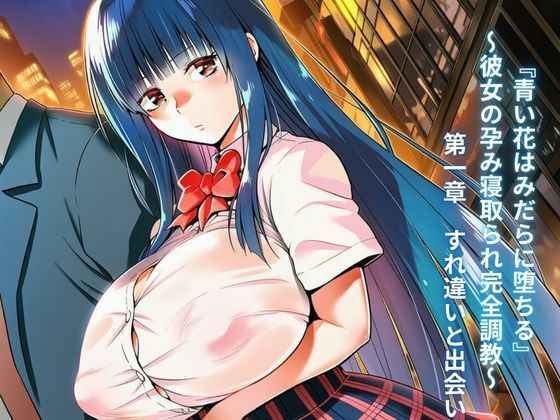『青い花はみだらに堕ちる』〜彼女の孕み寝取られ完全調教〜  第一章  すれ違いと出会い｜夜のキャンバス