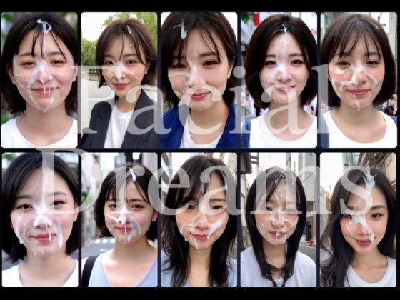 屋外顔射美女150人|FacialDreams サンプル画像 2