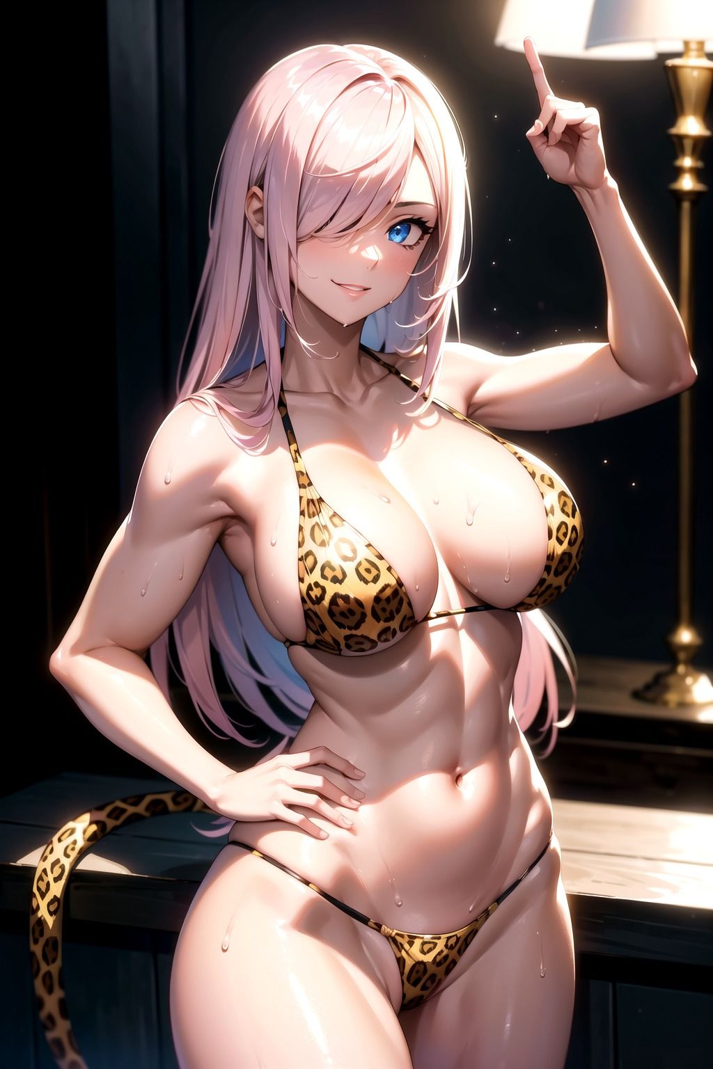 ヒョウ柄水着イラスト集_part1｜もーやんセレクト サンプル画像 4