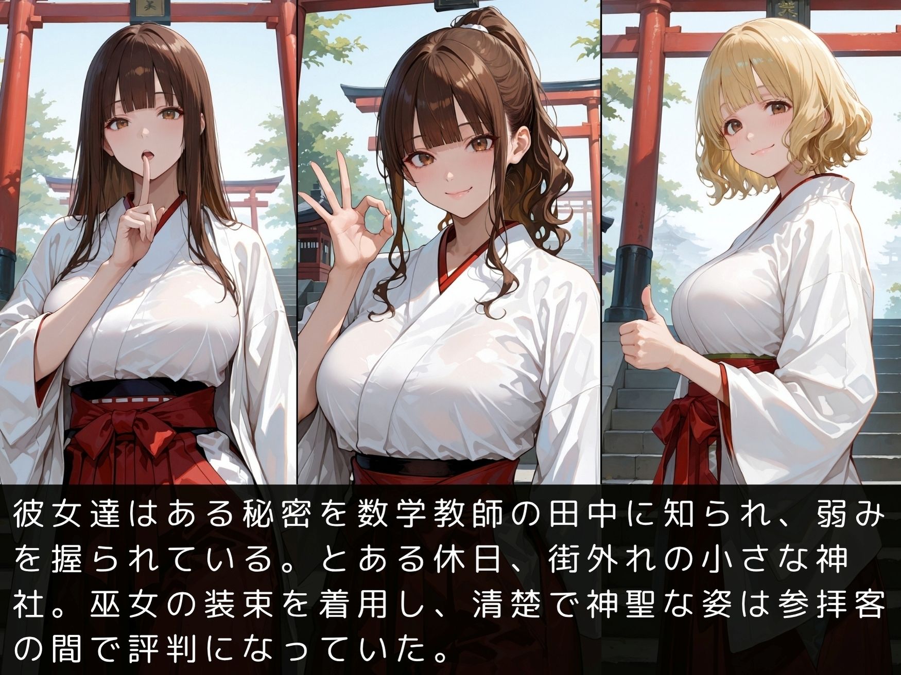 放課後の性指導〜禁断の記録〜巫女編〜Vol.2｜mapuememaru サンプル画像 5