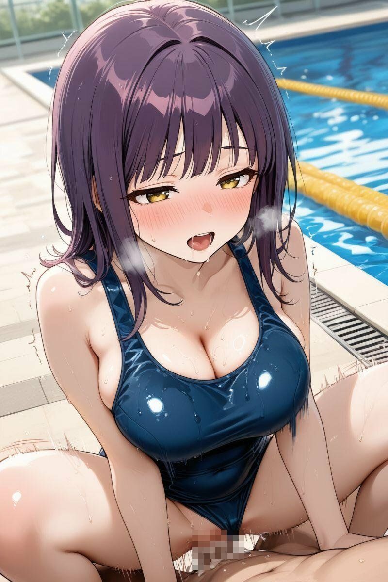 神◯火織、五◯がスクール水着でセックスする【CG202枚】｜メスのフェチ牧場 サンプル画像 10