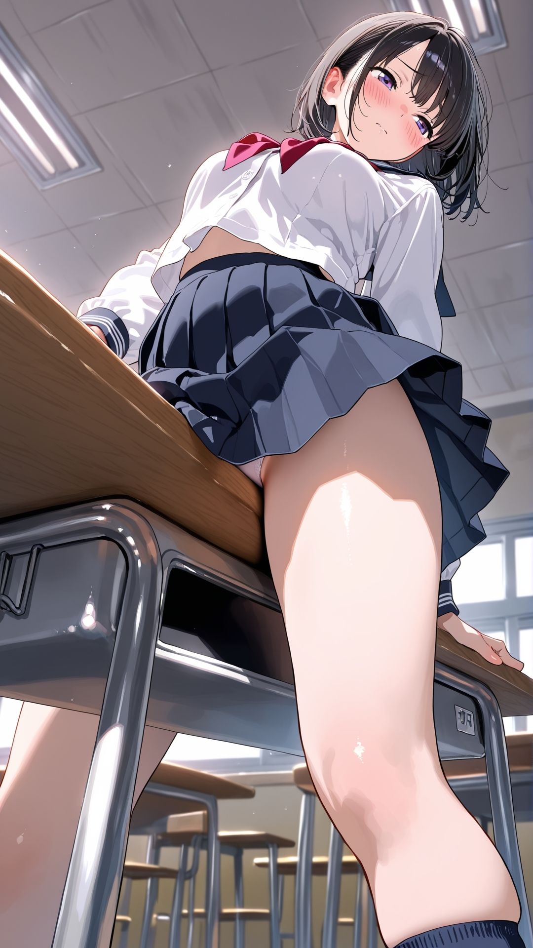 【角オナニー動画】きもちいい角を見つけちゃった女の子たち12本〜パート（7）〜セーラー服とブレザーの女の子たち｜ホワイトクラブ サンプル画像 3