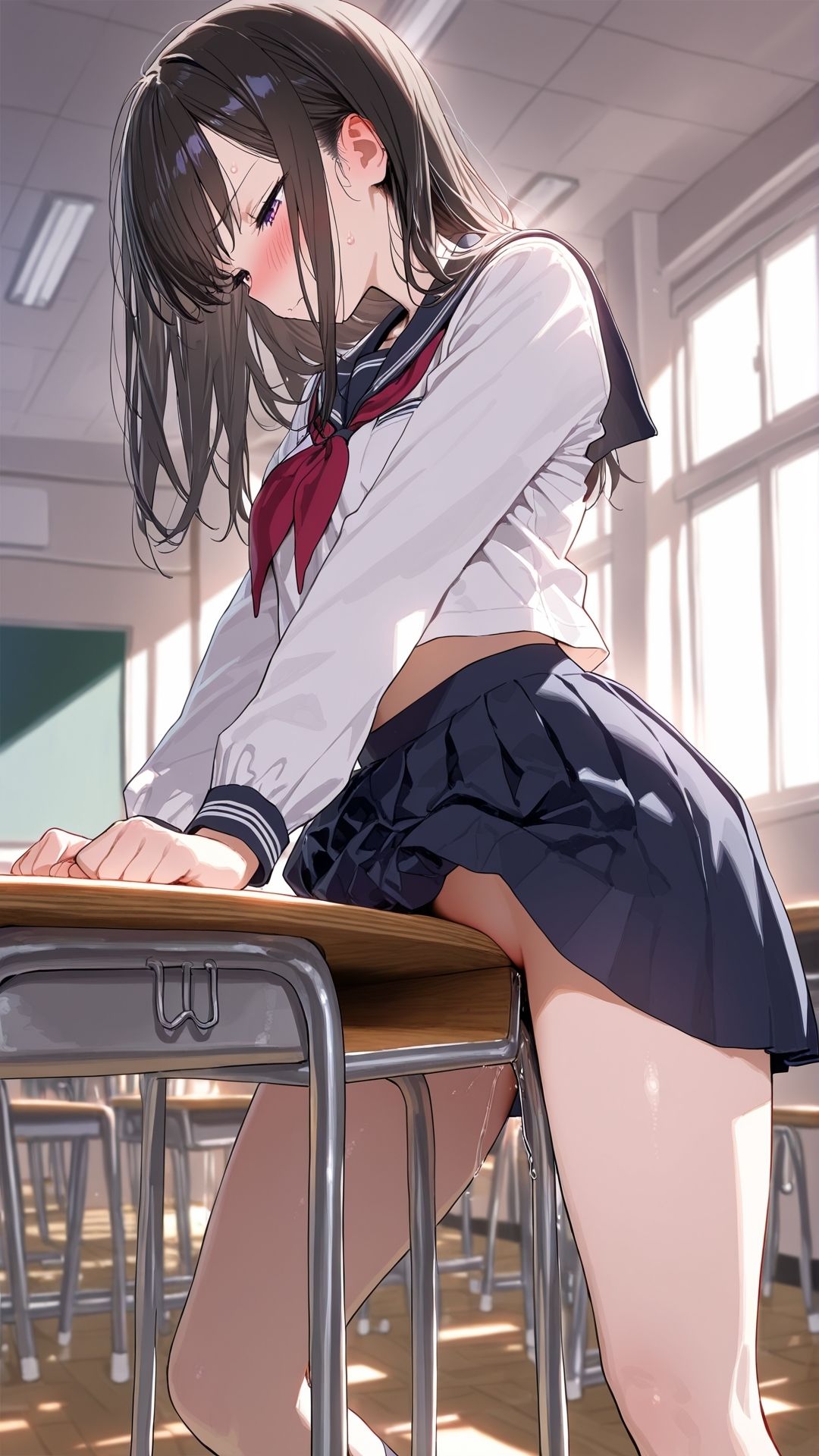【角オナニー動画】きもちいい角を見つけちゃった女の子たち12本〜パート（7）〜セーラー服とブレザーの女の子たち｜ホワイトクラブ サンプル画像 4