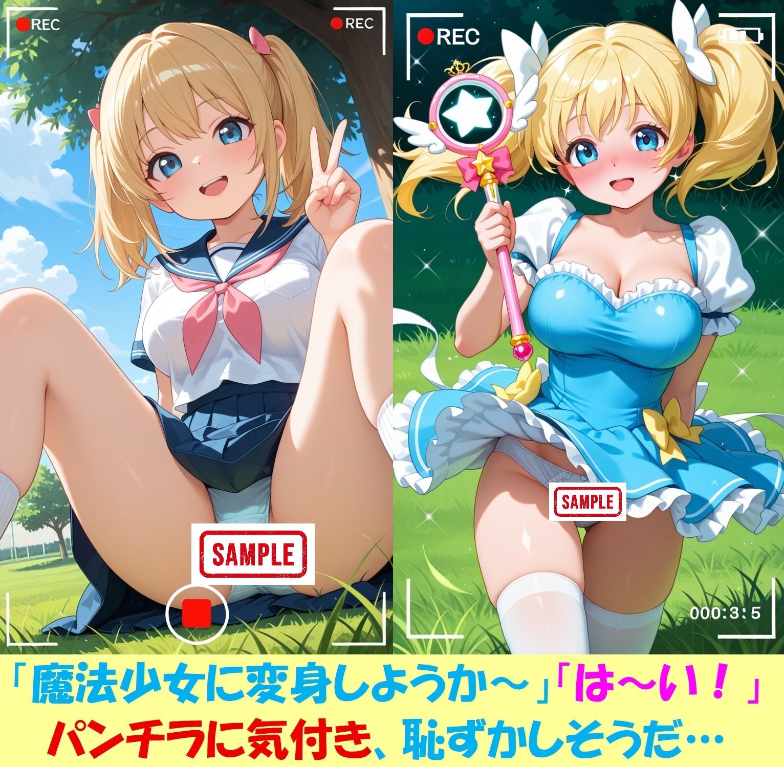現役JKが撮影会でパンチラを撮られ生涯オカズ化3―魔法少女に変身してご奉仕―｜JK・JC愛好会 サンプル画像 6
