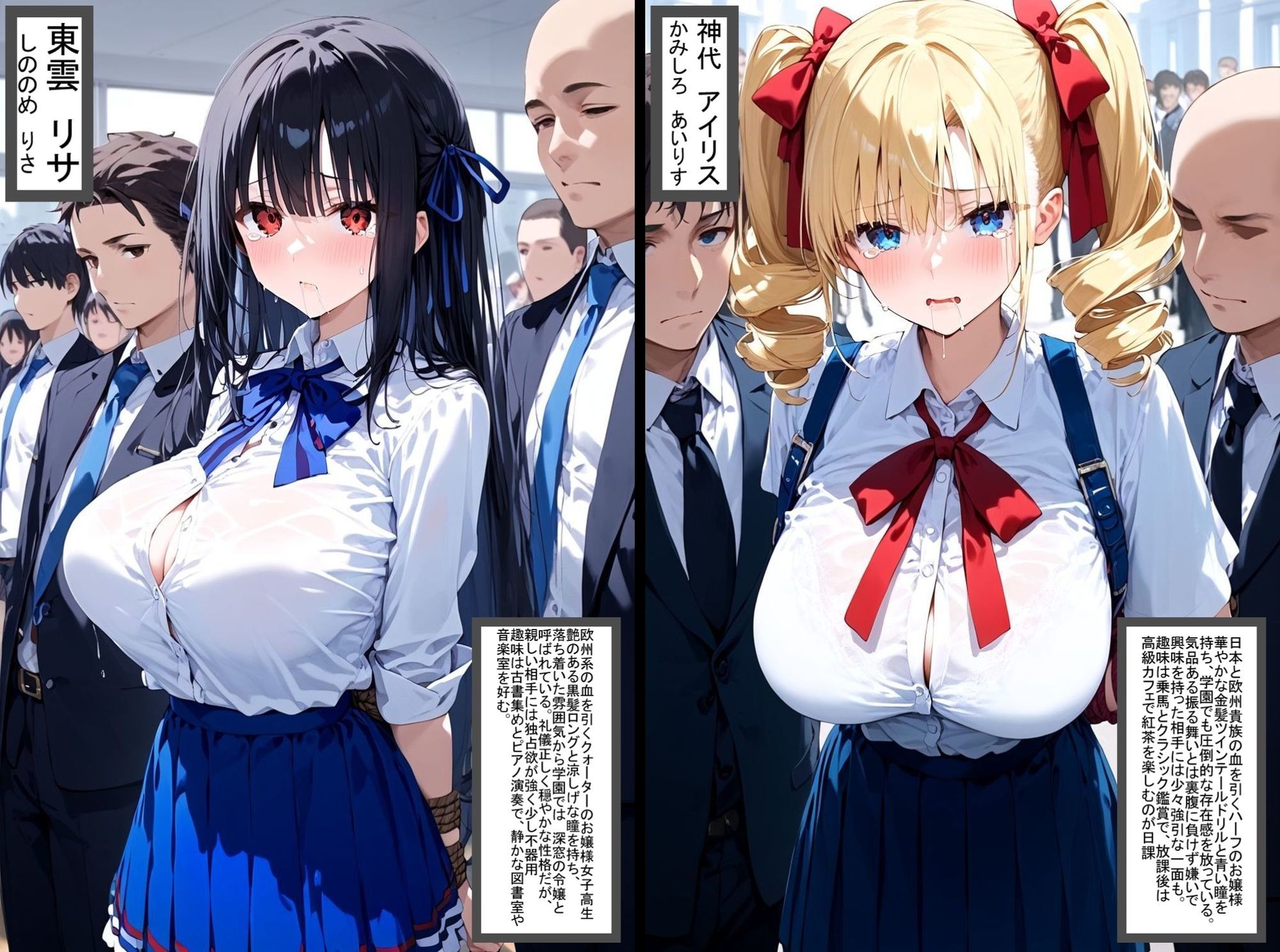 2人の狙われたJK 性奴●化計画（リサ・アイリス）｜ゆゆの森 サンプル画像 1