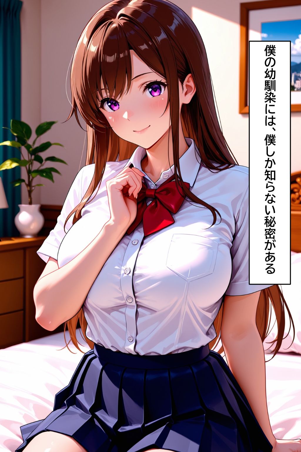 女子校生淫乱性交 清楚な幼馴染と中出し即ハメ|ちょこみんと嬢 サンプル画像 1