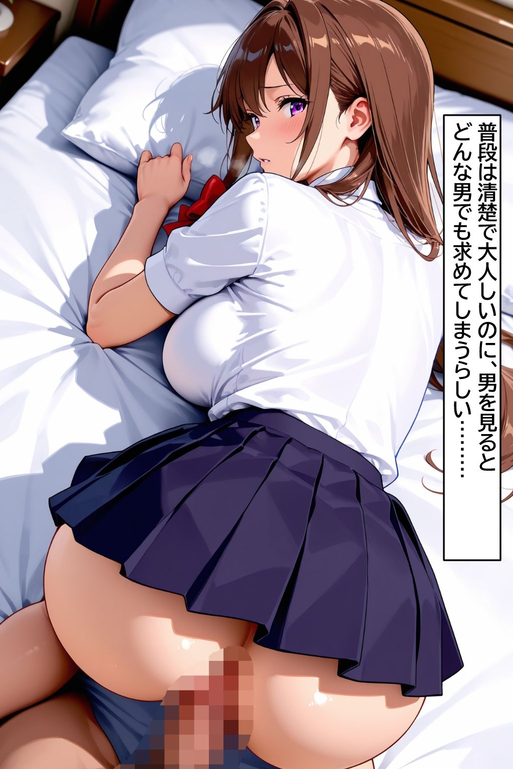 女子校生淫乱性交 清楚な幼馴染と中出し即ハメ|ちょこみんと嬢 サンプル画像 3