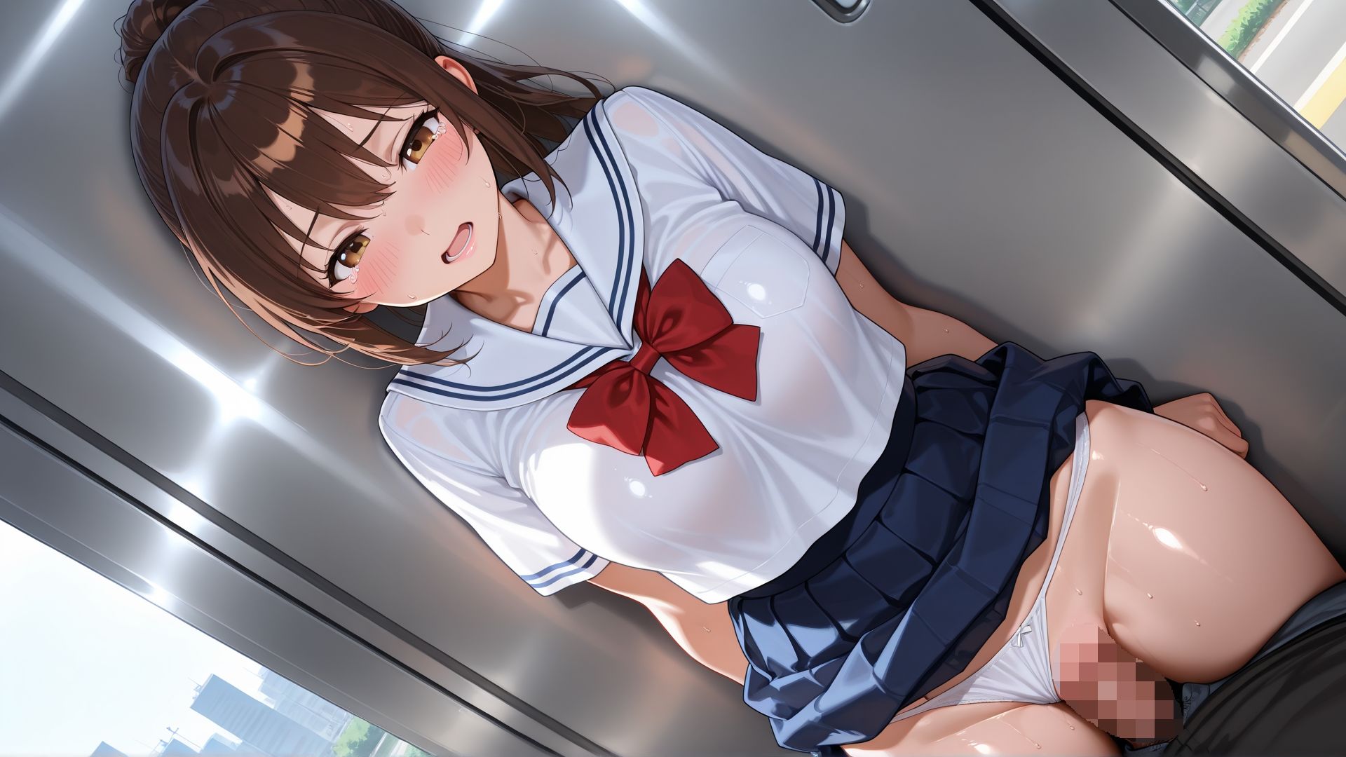 淫乱J◯痴●電車で乱れ咲き｜裏アカ工房 サンプル画像 4