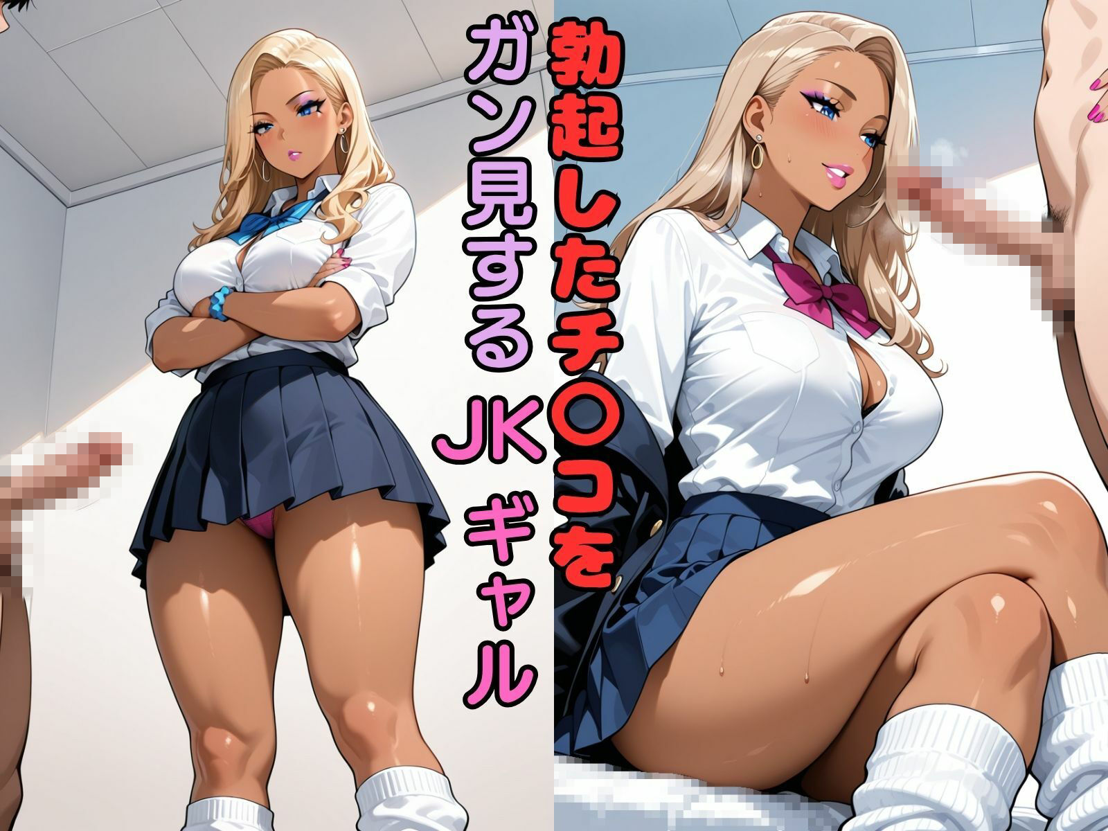 CFNM チ〇コをガン見するギャルたち-1｜性癖の館 サンプル画像 5