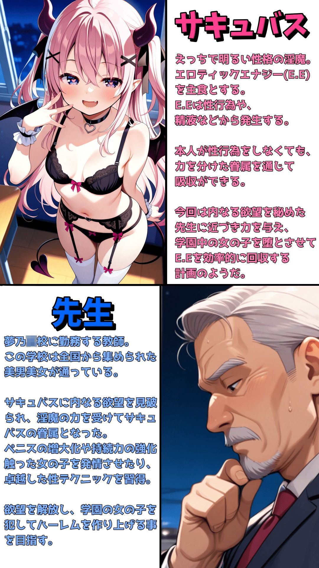 先生の学園無双〜ま〇か編〜｜ももものAIイラスト店 サンプル画像 1