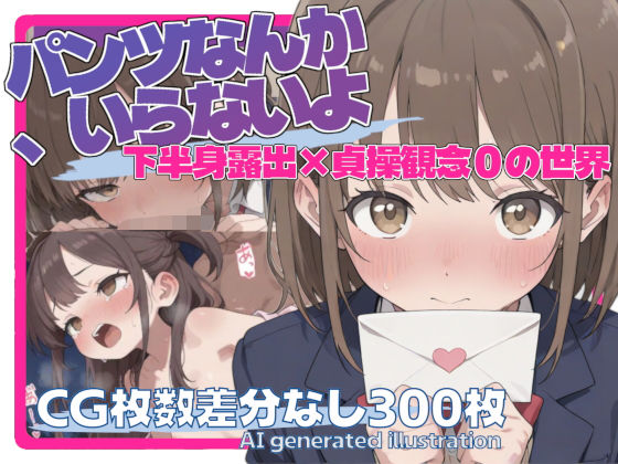 パンツなんか、いらないよ【下半身露出・貞操観念ゼロ】｜すっぽんシリアルぷるん