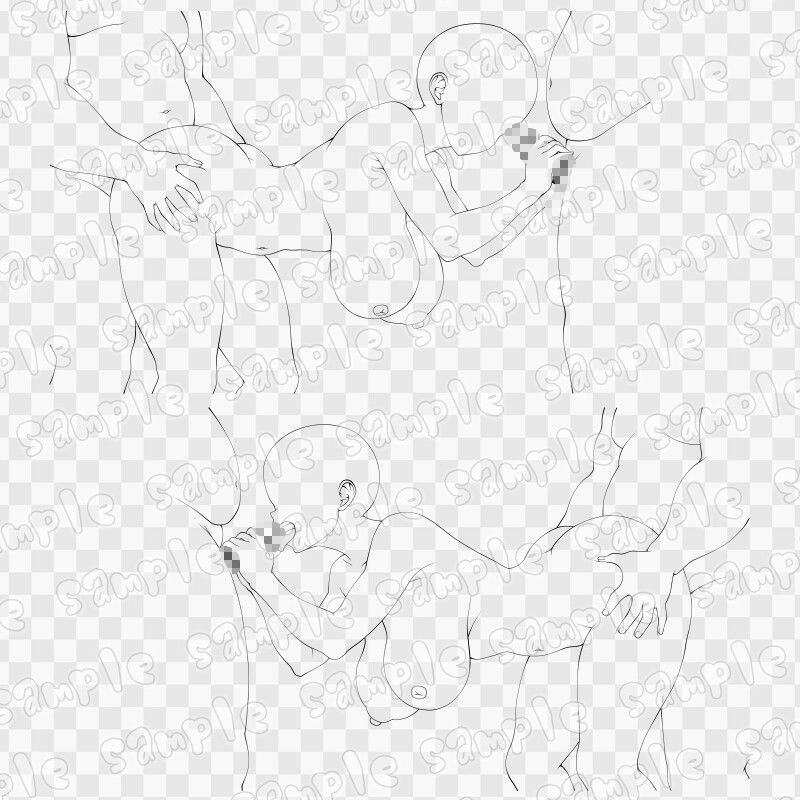 線画素材集［手］103｜ART111 サンプル画像 3