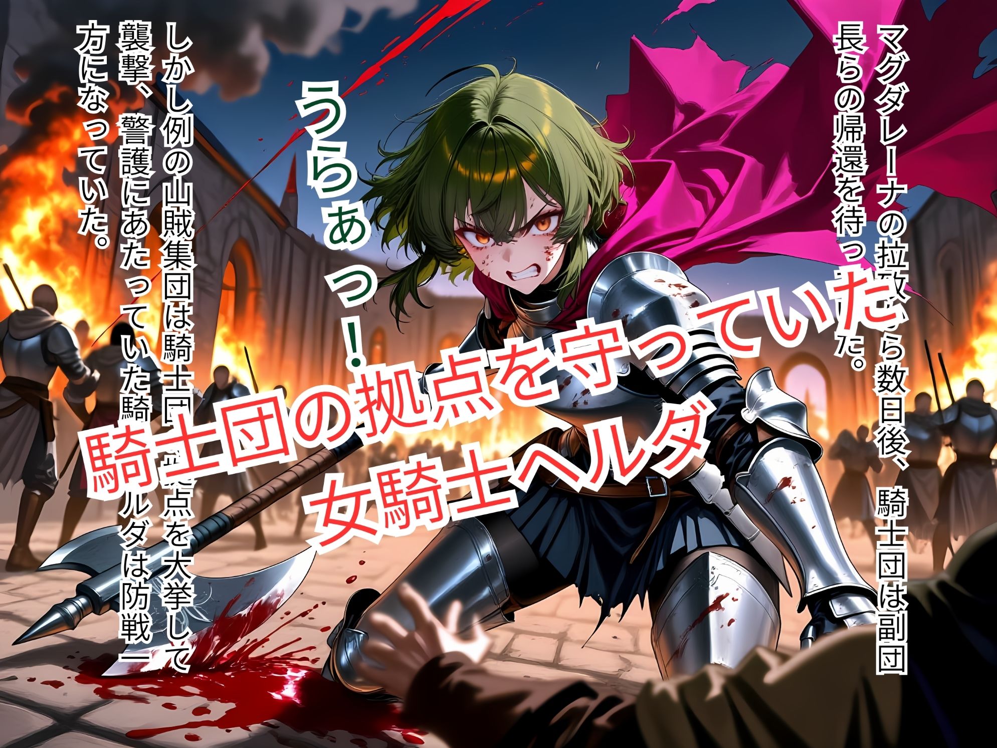 集団強●に堕とされた女騎士が、淫乱な「玩具」を志願するまで〜怒りの騎士の本性〜｜ヴァルツ伯爵 サンプル画像 2